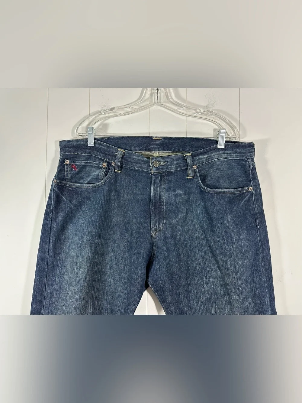 Ralph Lauren Polo Jean Co Size 36/30 Blue Classic Fit Relaxed Denim Blue Jeans